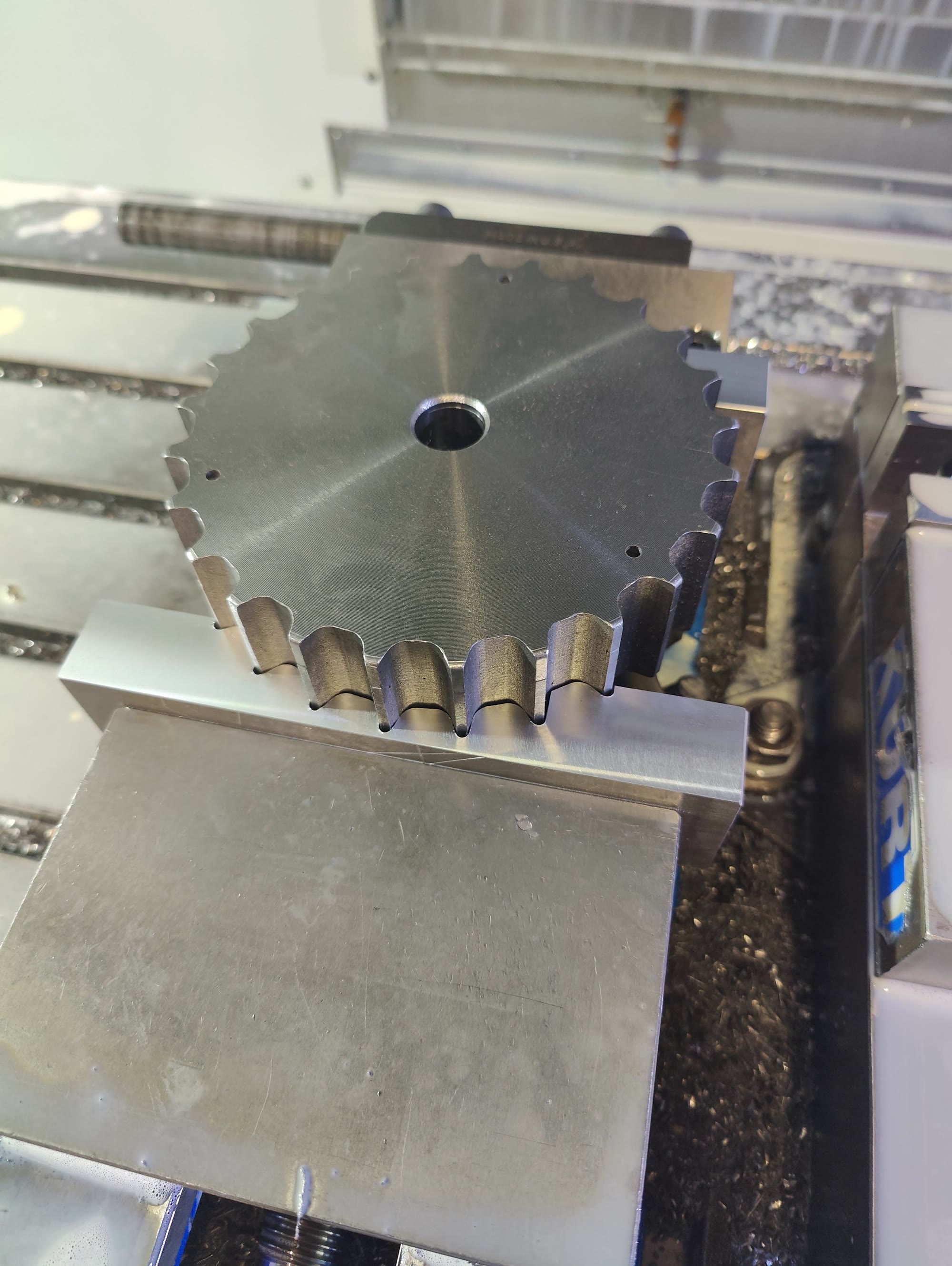 Cast iron gear before machining